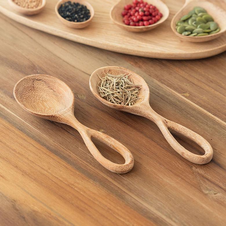 スプーン カトラリー 木製 ウッドスクープ キッチンスツール コーヒー ティー メジャー 計量 茶さじ キッチン おしゃれ かわいい 北欧 リゾート 雑貨 51301 | ELEMENTS（インテリア） | 01