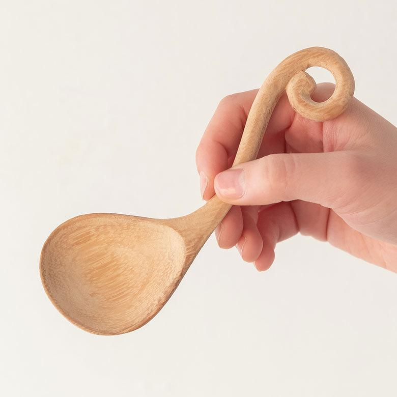 スプーン カトラリー 幅約15.5cm 木製 ウッドスクープ キッチンスツール コーヒー ティー メジャー 計量 茶さじ キッチン おしゃれ かわいい 北欧  51303 | ELEMENTS（インテリア） | 09