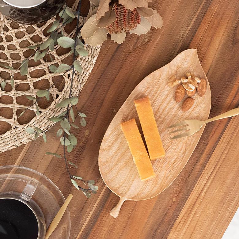 ウッドトレイ 葉っぱ リーフ 木製 トレー プレート お皿 キッチン ウッド カフェ 食器 約W24cm おしゃれ 北欧 かわいい 51304 | ELEMENTS（インテリア） | 11
