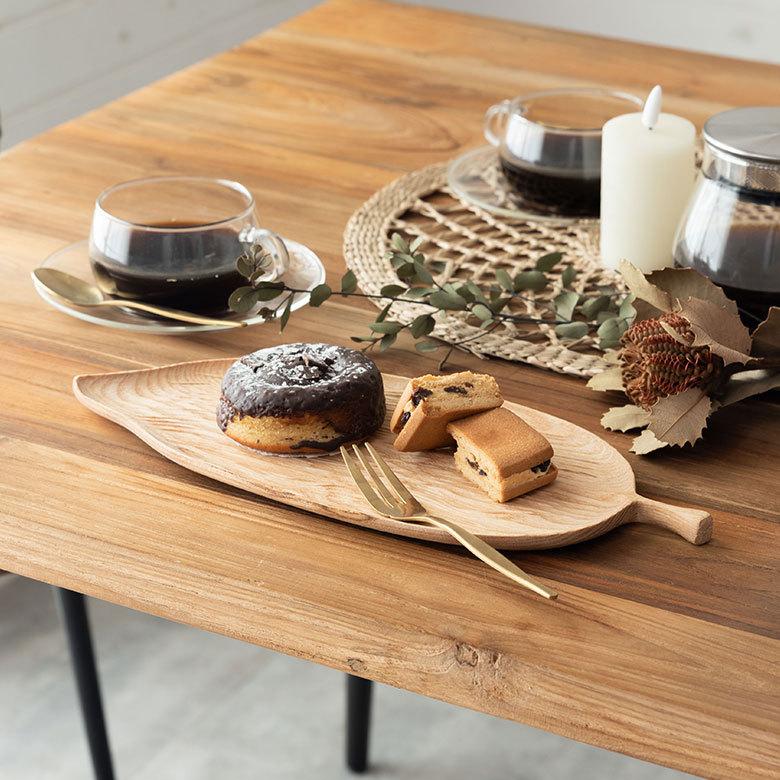 ウッドトレイ 葉っぱ リーフ 木製 トレー プレート お皿 キッチン ウッド カフェ 食器 約W31cm おしゃれ 北欧 かわいい 51305 | ELEMENTS（インテリア） | 16
