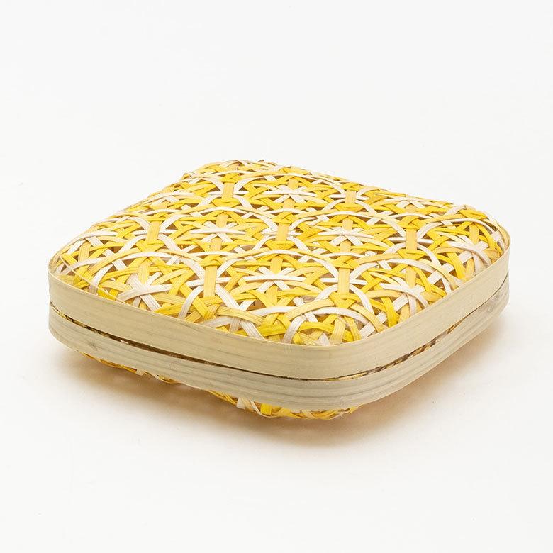 収納 ボックス バンブー 蓋つき ケース W 15cm D 15cm H 4cm 竹 収納  バスケット 花柄 レトロ おしゃれ エスニック アジアン 雑貨 チェーホア Tre hoa 51313 | ブランド登録なし | 14