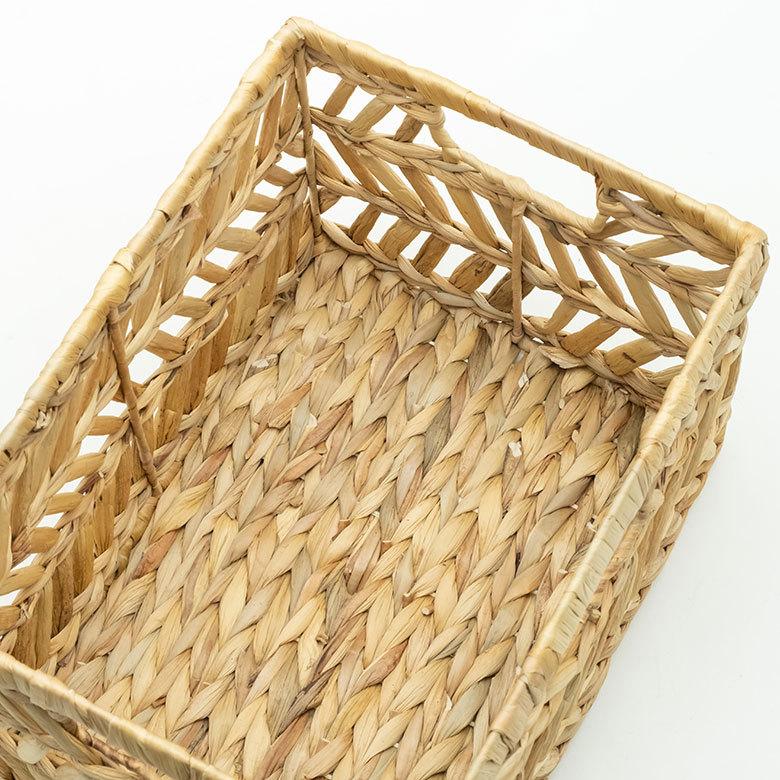 インナー ボックス かご バスケット カゴ 収納 ケース 約 W 38cm D27cm H 23cm 小物 荷物 おもちゃ 雑貨 衣類 入れ ハンドル 持ち手 おしゃれ 北欧 51315 | ELEMENTS（インテリア） | 15