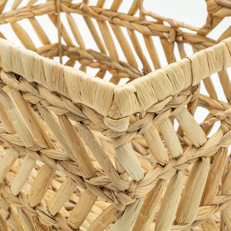 インナー ボックス かご バスケット カゴ 収納 ケース 約 W 38cm D27cm H 23cm 小物 荷物 おもちゃ 雑貨 衣類 入れ ハンドル 持ち手 おしゃれ 北欧 51315 | ELEMENTS（インテリア） | 09