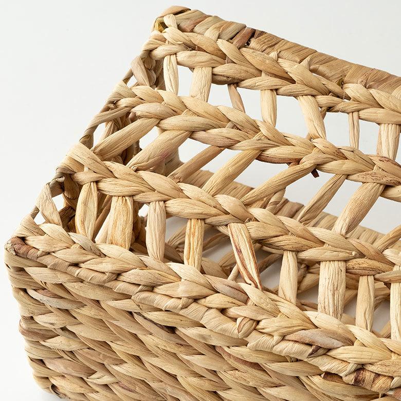 インナー ボックス かご バスケット カゴ 収納 ケース 約 W 19.5cm D27cm H 23cm 小物 荷物 おもちゃ 雑貨 衣類 入れ ハンドル 持ち手 おしゃれ 北欧 51316 | ブランド登録なし | 10