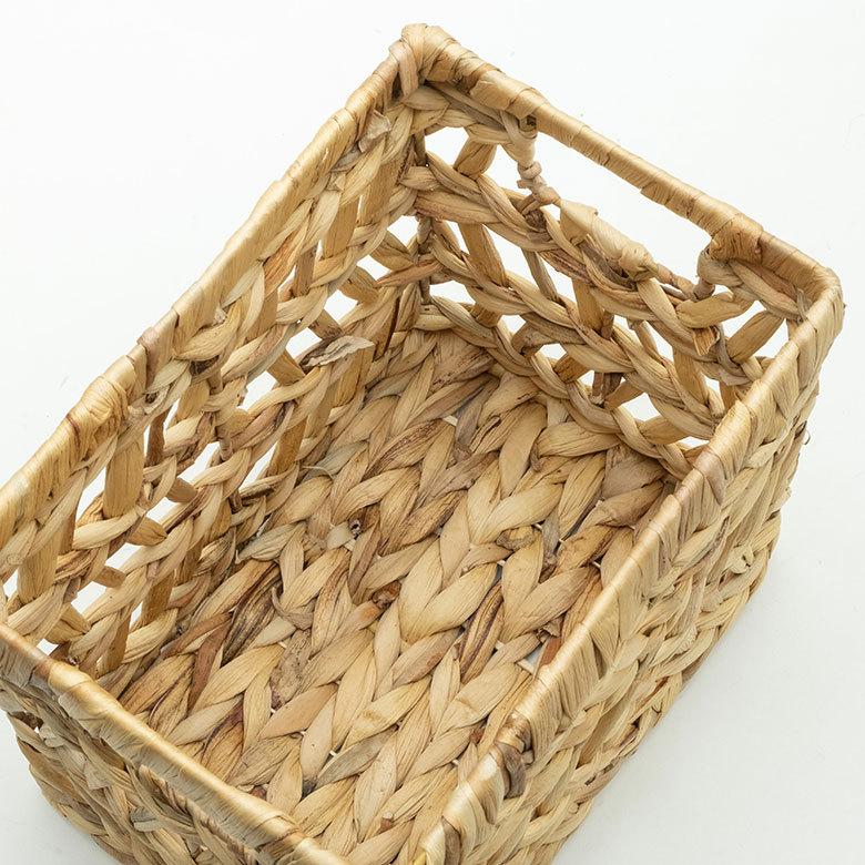 インナー ボックス かご バスケット カゴ 収納 ケース 約 W 19.5cm D27cm H 23cm 小物 荷物 おもちゃ 雑貨 衣類 入れ ハンドル 持ち手 おしゃれ 北欧 51316 | ブランド登録なし | 15