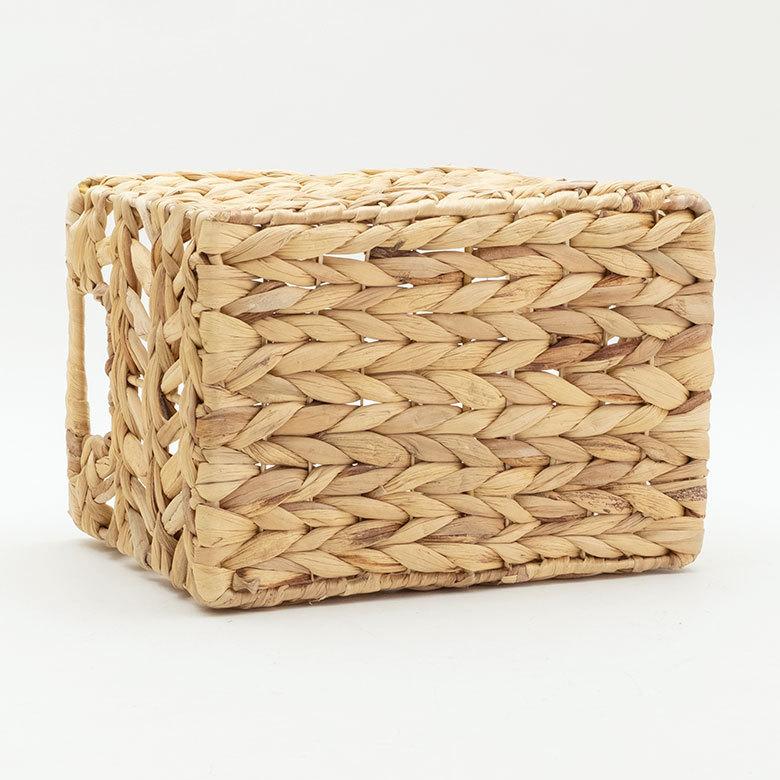 インナー ボックス かご バスケット カゴ 収納 ケース 約 W 19.5cm D27cm H 23cm 小物 荷物 おもちゃ 雑貨 衣類 入れ ハンドル 持ち手 おしゃれ 北欧 51316 | ブランド登録なし | 16