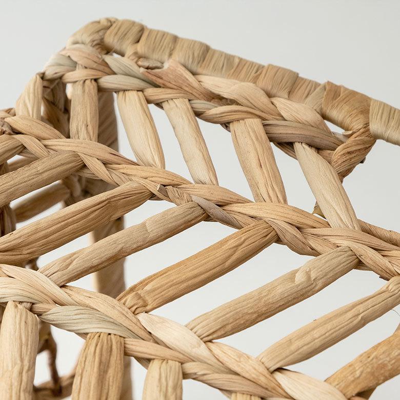 インナー ボックス かご バスケット カゴ 収納 ケース 約 W 19.5cm D27cm H 23cm 小物 荷物 おもちゃ 雑貨 衣類 入れ ハンドル 持ち手 おしゃれ 北欧 51316 | ブランド登録なし | 02