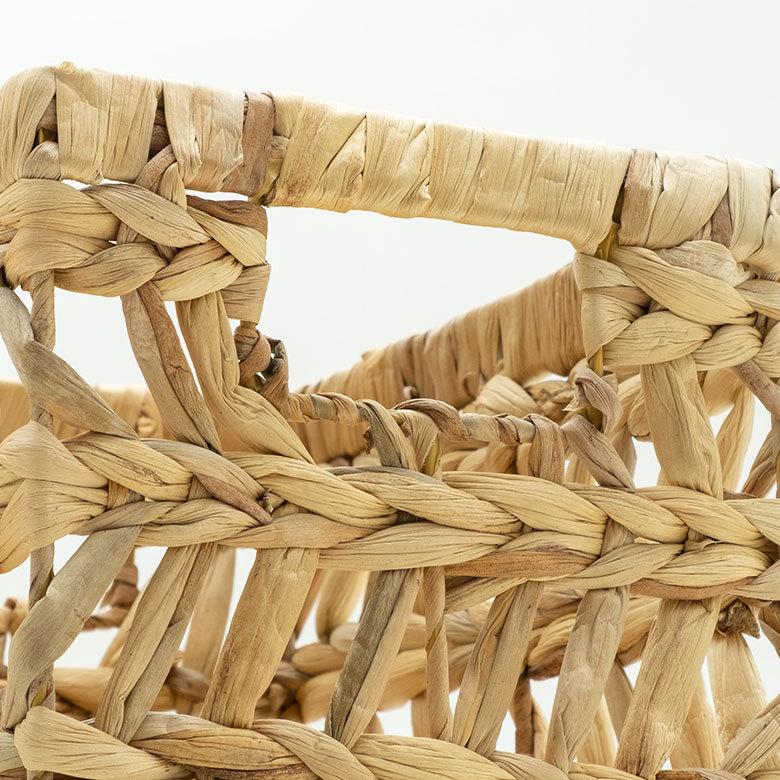 インナー ボックス かご バスケット カゴ 収納 ケース 約 W 19.5cm D27cm H 23cm 小物 荷物 おもちゃ 雑貨 衣類 入れ ハンドル 持ち手 おしゃれ 北欧 51316 | ブランド登録なし | 05