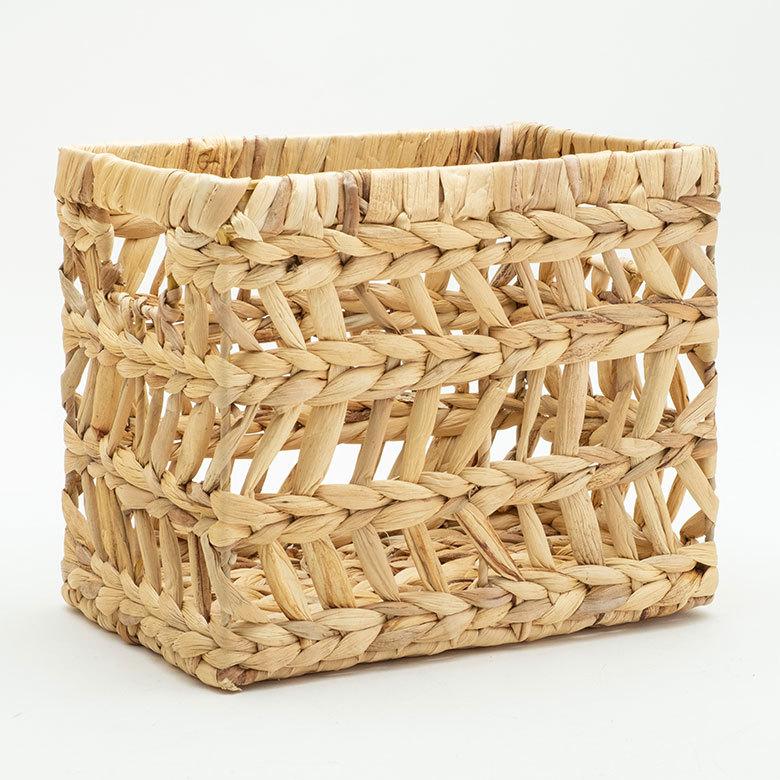 インナー ボックス かご バスケット カゴ 収納 ケース 約 W 19.5cm D27cm H 23cm 小物 荷物 おもちゃ 雑貨 衣類 入れ ハンドル 持ち手 おしゃれ 北欧 51316 | ブランド登録なし | 06