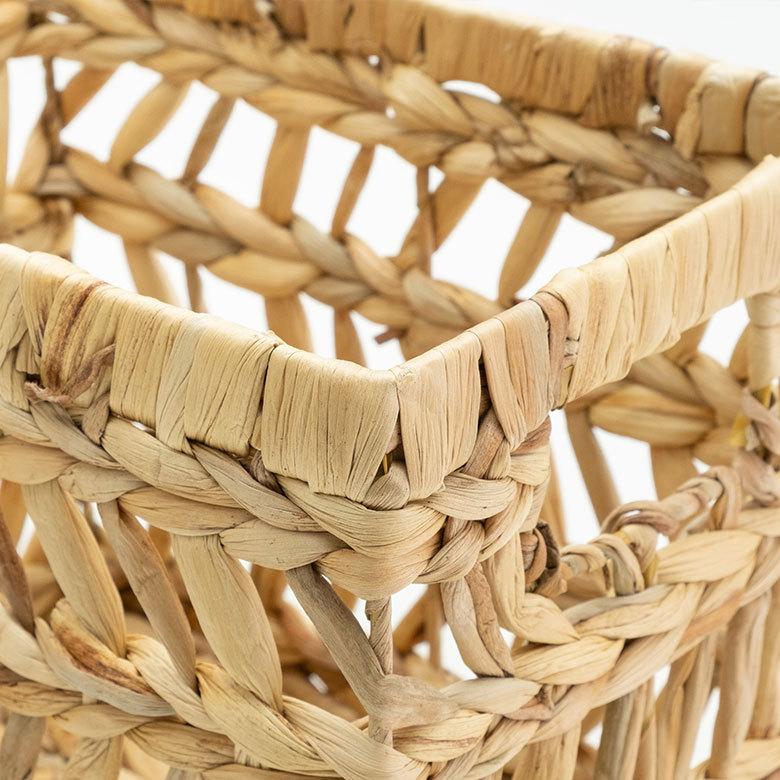 インナー ボックス かご バスケット カゴ 収納 ケース 約 W 19.5cm D27cm H 23cm 小物 荷物 おもちゃ 雑貨 衣類 入れ ハンドル 持ち手 おしゃれ 北欧 51316 | ブランド登録なし | 09