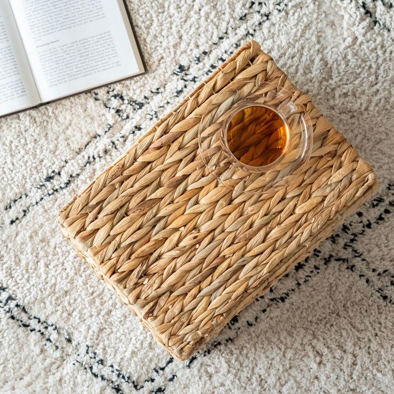 かご バスケット ふた付き 持ち手 ウォーターヒヤシンス 深型 Mサイズ W 35cm 積み重ね おしゃれ 北欧 BOHO 51318 | ELEMENTS（インテリア） | 11