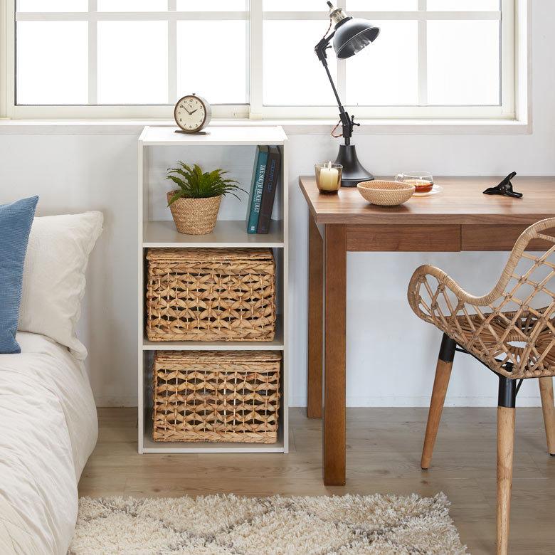 かご バスケット ふた付き 持ち手 ウォーターヒヤシンス 深型 Mサイズ W 35cm 積み重ね おしゃれ 北欧 BOHO 51318 | ELEMENTS（インテリア） | 16