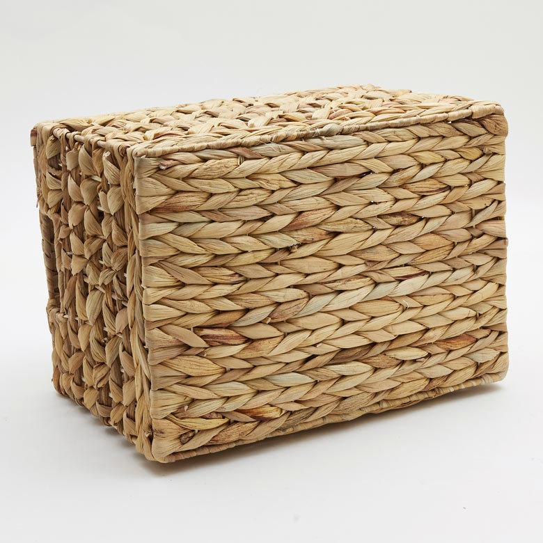 かご バスケット ふた付き 持ち手 ウォーターヒヤシンス 深型 Mサイズ W 35cm 積み重ね おしゃれ 北欧 BOHO 51318 | ELEMENTS（インテリア） | 18