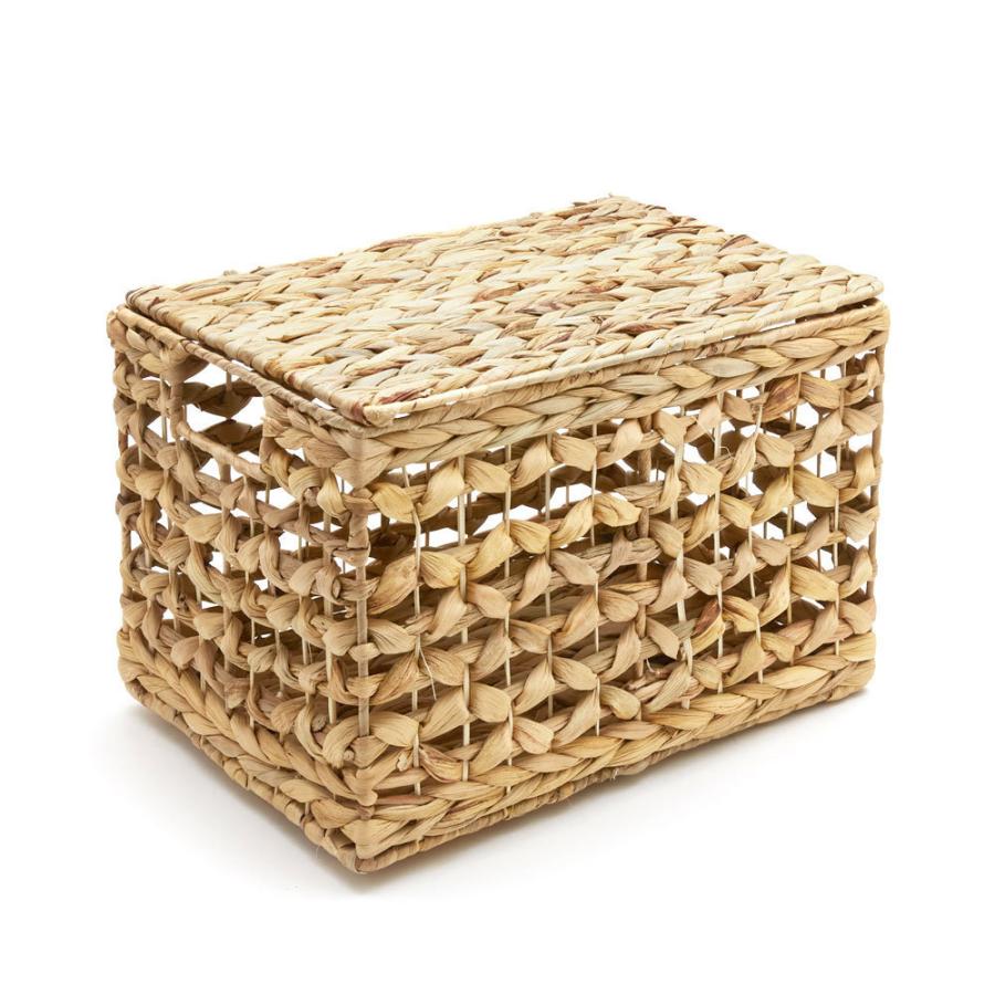 かご バスケット ふた付き 持ち手 ウォーターヒヤシンス 深型 Mサイズ W 35cm 積み重ね おしゃれ 北欧 BOHO 51318 | ELEMENTS（インテリア） | 20