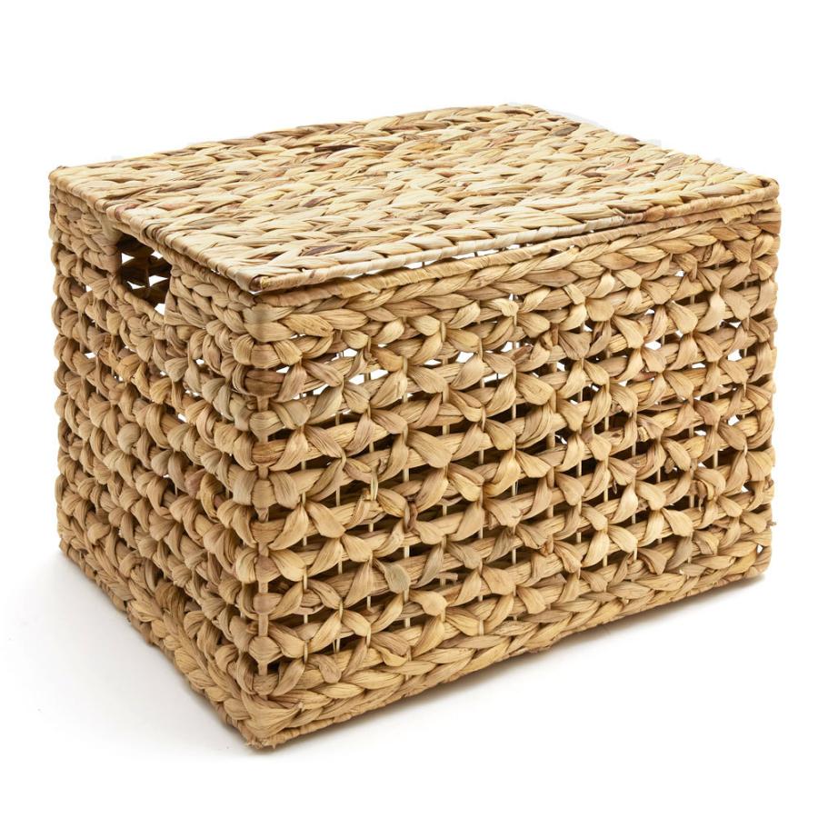 かご バスケット ふた 付き 持ち手 ウォーターヒヤシンス 深型 収納 ボックス フタ 蓋 ケース スタッキング 積み重ね おしゃれ 北欧 ナチュラル 西海岸 51319 | ELEMENTS（インテリア） | 20