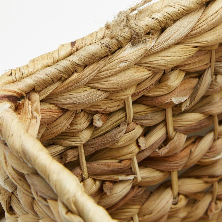 かご バスケット ふた 付き 持ち手 ウォーターヒヤシンス 深型 収納 ボックス フタ 蓋 ケース スタッキング 積み重ね おしゃれ 北欧 ナチュラル 西海岸 51319 | ELEMENTS（インテリア） | 09