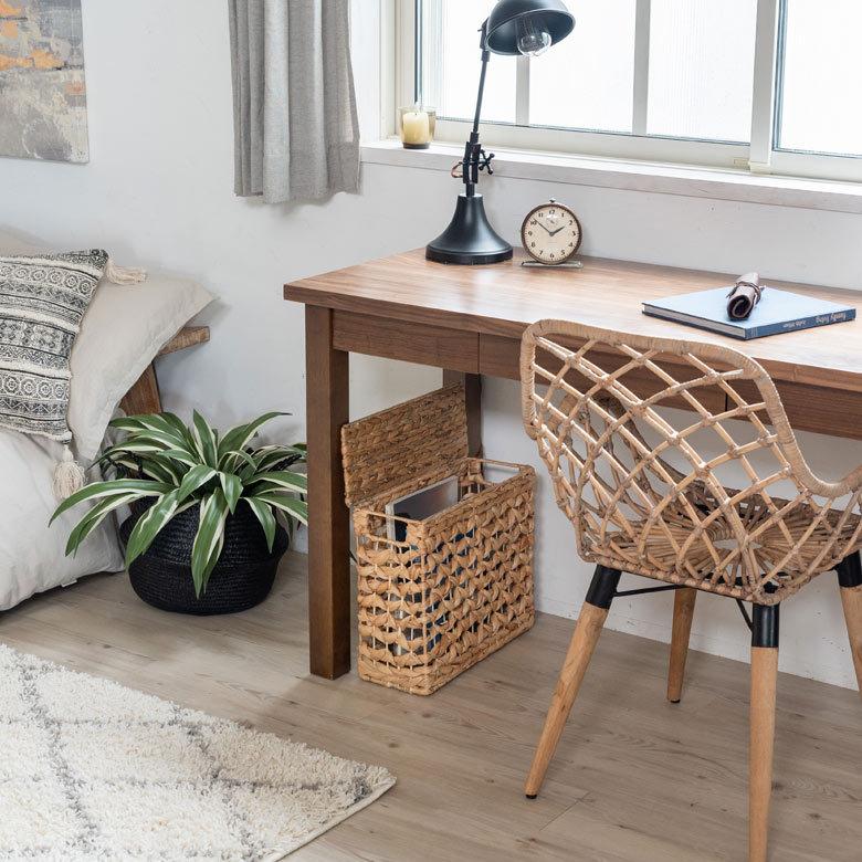 かご バスケット ふた 付き 持ち手 ウォーターヒヤシンス スリム 収納 ボックス フタ 蓋 ケース スタッキング  おしゃれ 北欧 ナチュラル 西海岸 51320 | ELEMENTS（インテリア） | 15