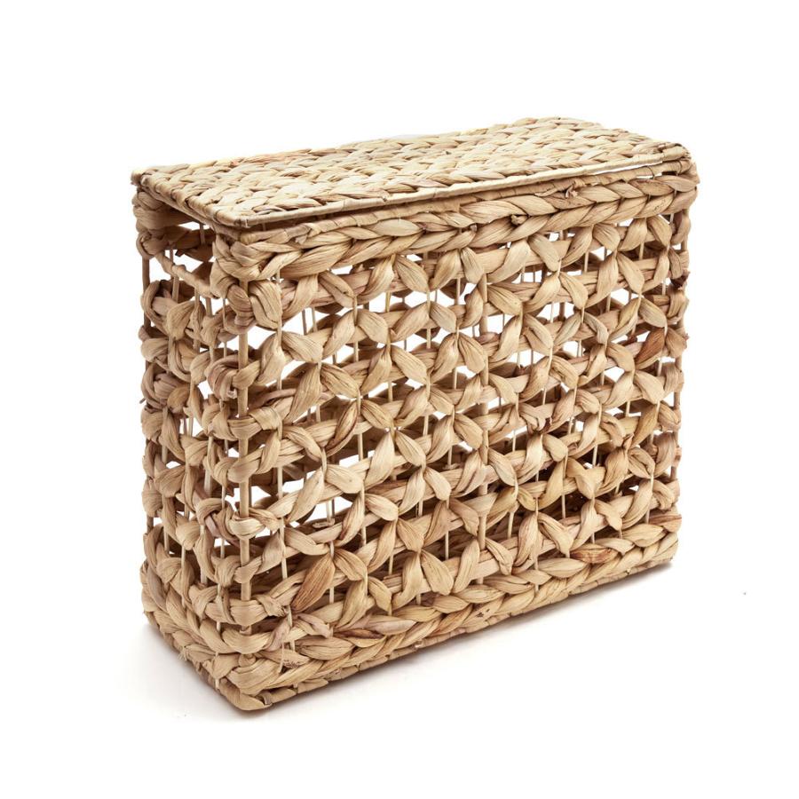 かご バスケット ふた 付き 持ち手 ウォーターヒヤシンス スリム 収納 ボックス フタ 蓋 ケース スタッキング  おしゃれ 北欧 ナチュラル 西海岸 51320 | ELEMENTS（インテリア） | 20