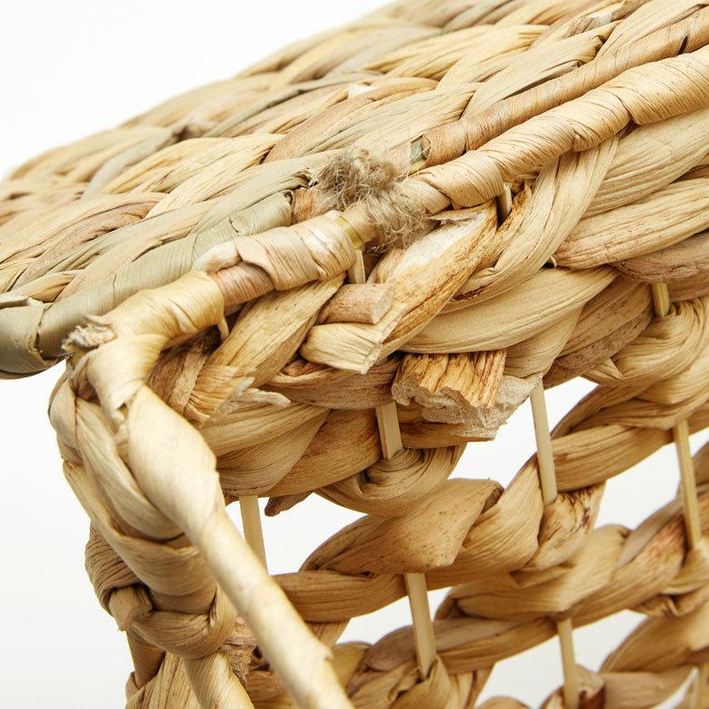 かご バスケット ふた 付き 持ち手 ウォーターヒヤシンス スリム 収納 ボックス フタ 蓋 ケース スタッキング  おしゃれ 北欧 ナチュラル 西海岸 51320 | ELEMENTS（インテリア） | 09