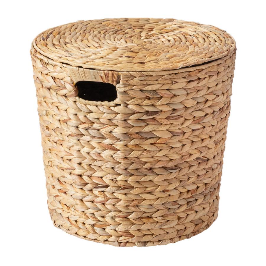 バスケット ふた 付き テーブル 蓋 大きめ ウォーターヒヤシンス カゴ 収納 持ち手 ハンドル ランドリー ゴミ箱 ごみ箱 おしゃれ 北欧  西海岸 雑貨 51323 | ELEMENTS（インテリア） | 20