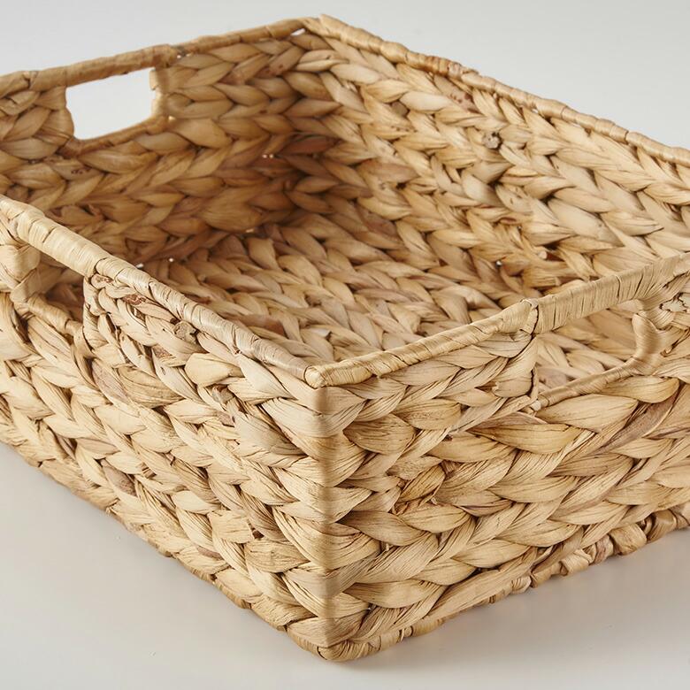 トレイ スクエア L ウォーターヒヤシンス 持ち手付 デスク 食器 収納 トレー お盆 バスケット おしゃれ 北欧 韓国 インテリア 西海岸 51330 | ELEMENTS（インテリア） | 15