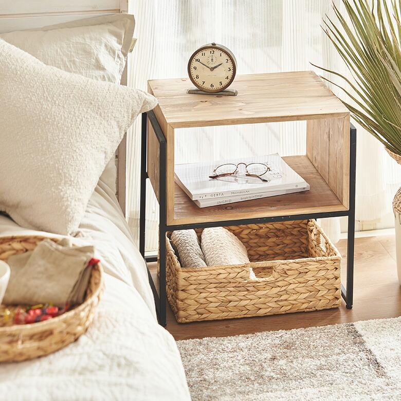 トレイ スクエア L ウォーターヒヤシンス 持ち手付 デスク 食器 収納 トレー お盆 バスケット おしゃれ 北欧 韓国 インテリア 西海岸 51330 | ELEMENTS（インテリア） | 06