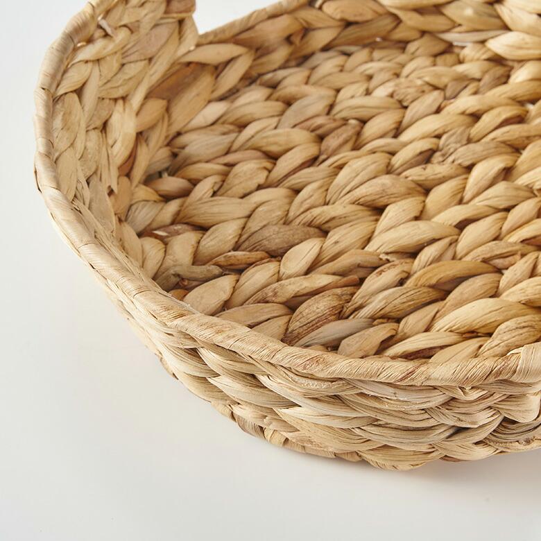 トレイ ラウンド  M ウォーターヒヤシンス 取っ手付 ラウンドトレー お盆 パン 入れ パン用バスケット 北欧 韓国 インテリア 西海岸 51331 | ELEMENTS（インテリア） | 15
