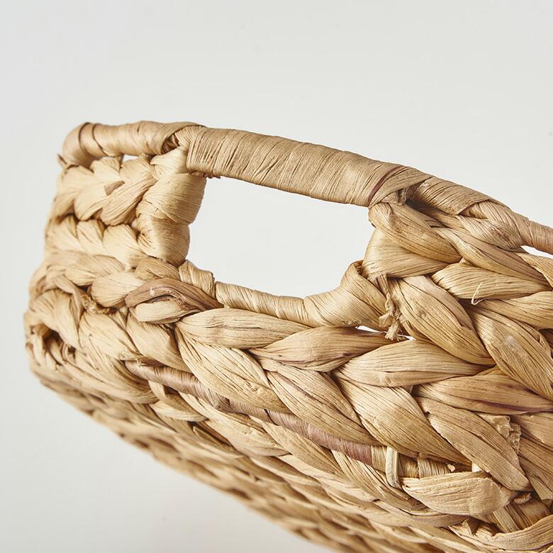 トレイ ラウンド L ウォーターヒヤシンス 持ち手付 ラウンドトレー お盆 パン 入れ パン用バスケット 北欧 韓国 インテリア 西海岸 51332 | ELEMENTS（インテリア） | 16