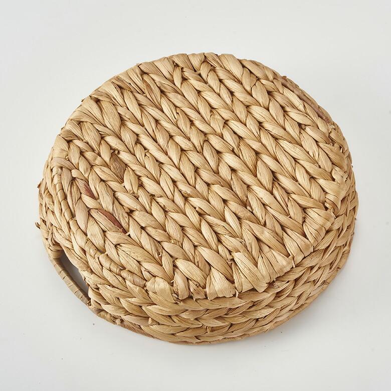 トレイ ラウンド L ウォーターヒヤシンス 持ち手付 ラウンドトレー お盆 パン 入れ パン用バスケット 北欧 韓国 インテリア 西海岸 51332 | ELEMENTS（インテリア） | 17