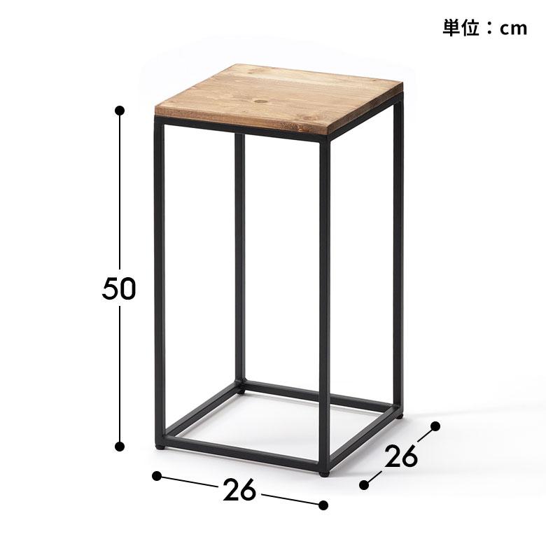 フラワー スタンド プランター 木製 アイアン Sサイズ 高さ 約 50cm シェルフ ラック サイド テーブル 飾り棚 花台 ミニ おしゃれ 北欧 家具 西海岸 5133 | ブランド登録なし | 20