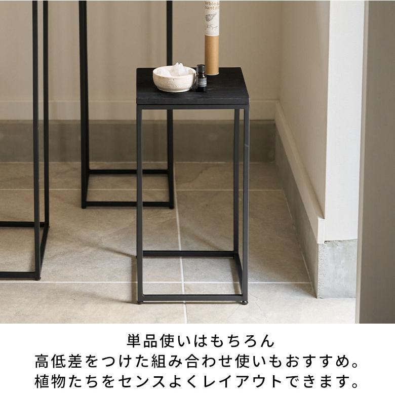 フラワー スタンド プランター 木製 アイアン Sサイズ 高さ 約 50cm シェルフ ラック サイド テーブル 飾り棚 花台 ミニ おしゃれ 北欧 家具 西海岸 5133 | ブランド登録なし | 06