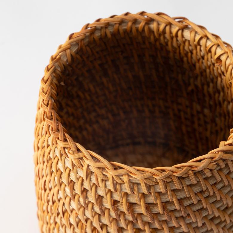 カトラリー スタンド ラタン 籐 約 高さ 12cm 収納 ペン 立て 入れ リモコン フォーク ナイフ 箸 花瓶 おしゃれ 北欧 リゾート 雑貨 インテリア 西海岸 51344 | ELEMENTS（インテリア） | 18