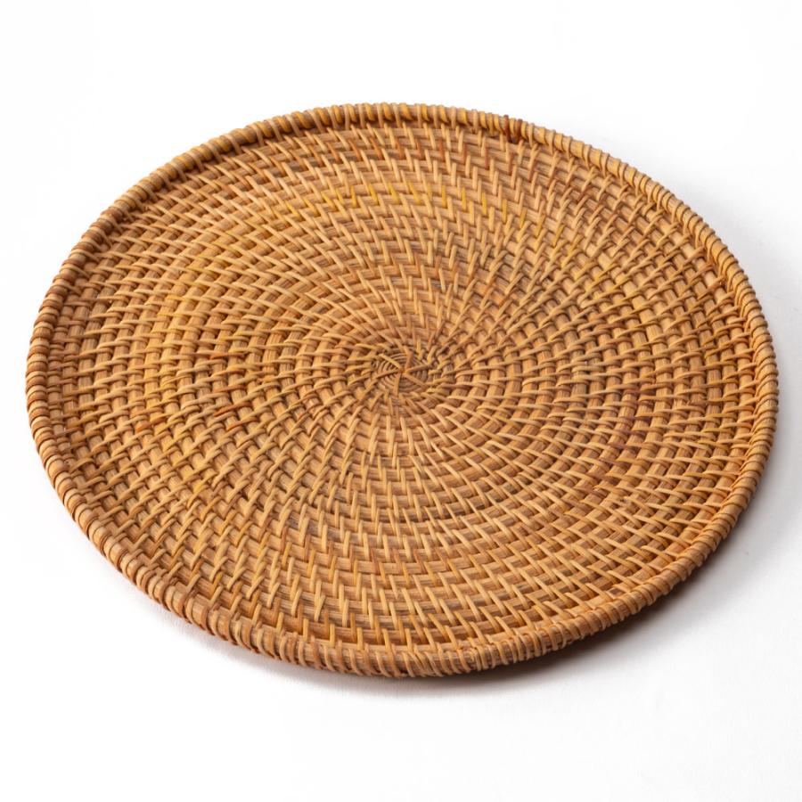 トレイ ラタン 籐 約 直径 27cm トレー デコレーション ディスプレイ カフェ ティー コーヒー ミニ おしゃれ 北欧 リゾート 雑貨 インテリア 西海岸 51345 | ELEMENTS（インテリア） | 20