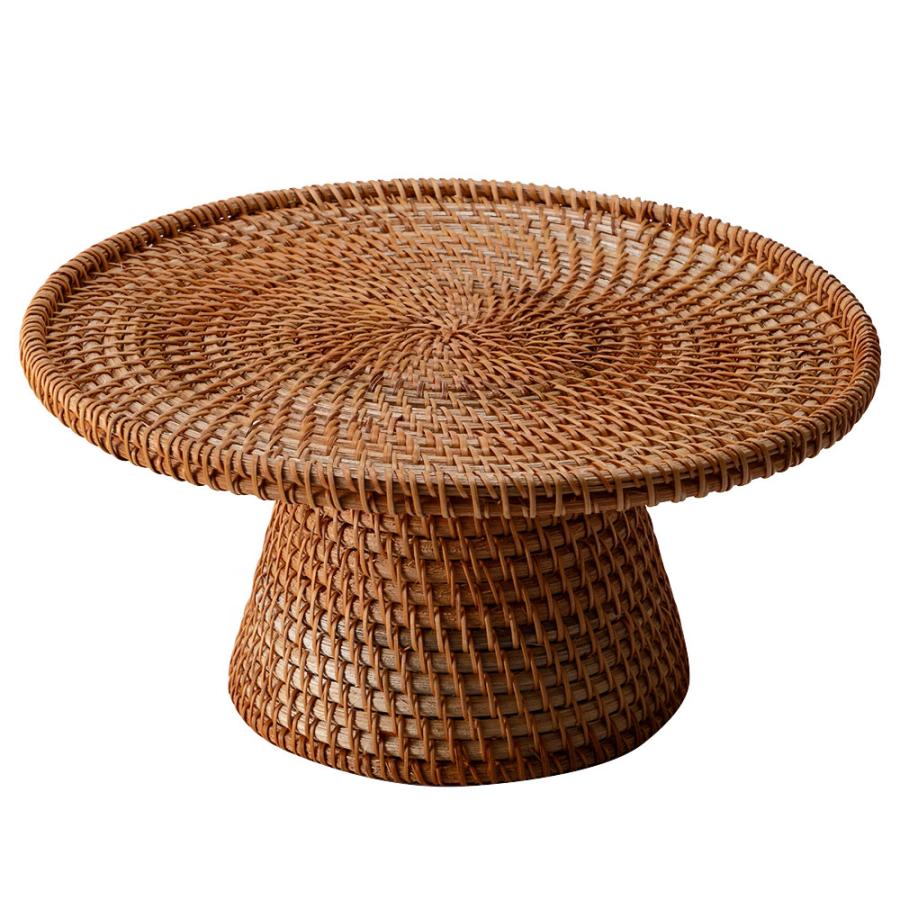 ケーキ スタンド ラタン 籐 約 直径 27cm Lサイズ お菓子 トレイ トレー 台 皿 コンポート クリスマス おしゃれ 北欧 リゾート 雑貨 インテリア 西海岸 51348 | ELEMENTS（インテリア） | 20