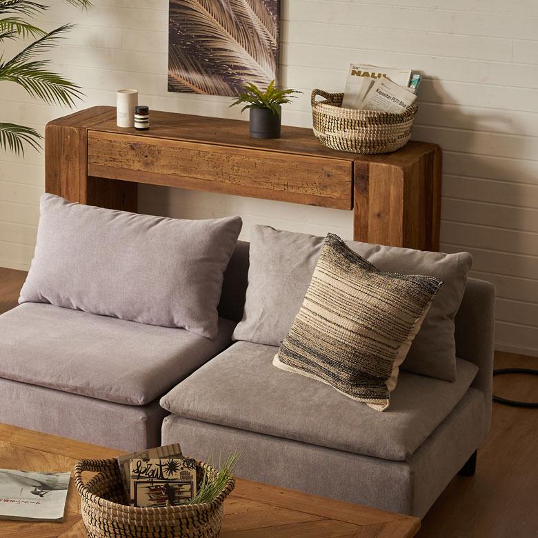 バスケット 持ち手 付き かご シーグラス 高さ 20cm 収納 セネガル ランドリー 洗濯物 荷物 入れ おしゃれ 北欧  リゾート 雑貨 インテリア 西海岸 51356 | ELEMENTS（インテリア） | 13