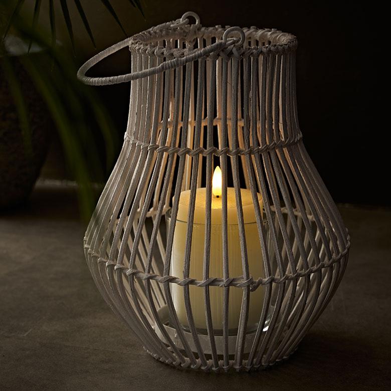 ランタン 籐 ラタン ガラス 手持ち付き ライト ケース カバー ホルダー キャンドル 間接 照明 寝室 オブジェ おしゃれ 北欧 雑貨 インテリア 西海岸 51361 | ELEMENTS（インテリア） | 10