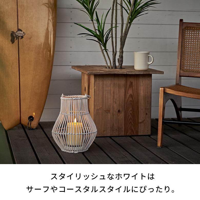 ランタン 籐 ラタン ガラス 手持ち付き ライト ケース カバー ホルダー キャンドル 間接 照明 寝室 オブジェ おしゃれ 北欧 雑貨 インテリア 西海岸 51361 | ELEMENTS（インテリア） | 04
