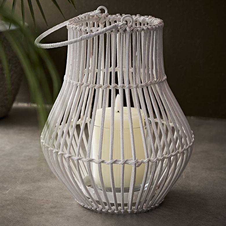 ランタン 籐 ラタン ガラス 手持ち付き ライト ケース カバー ホルダー キャンドル 間接 照明 寝室 オブジェ おしゃれ 北欧 雑貨 インテリア 西海岸 51361 | ELEMENTS（インテリア） | 09