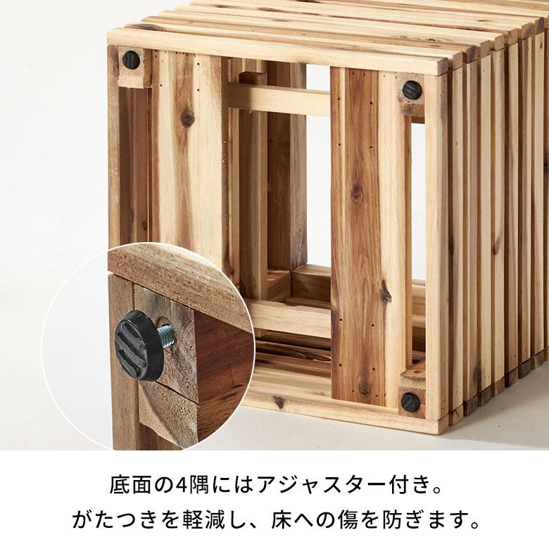 プランター カバー ボックス ウッド 天然 木 製 Mサイズ 7号用 インナー ポット 付 正方形 植木 鉢 テラス 玄関 おしゃれ 北欧 雑貨 インテリア 西海岸 51363 | ブランド登録なし | 18