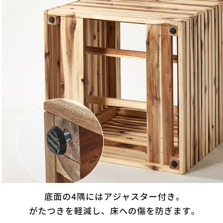 プランター カバー ボックス ウッド 天然 木 製 Lサイズ 10号用 インナー ポット 付 正方形 植木 鉢 テラス 玄関 おしゃれ 北欧 雑貨 インテリア 西海岸 51364 | ブランド登録なし | 18