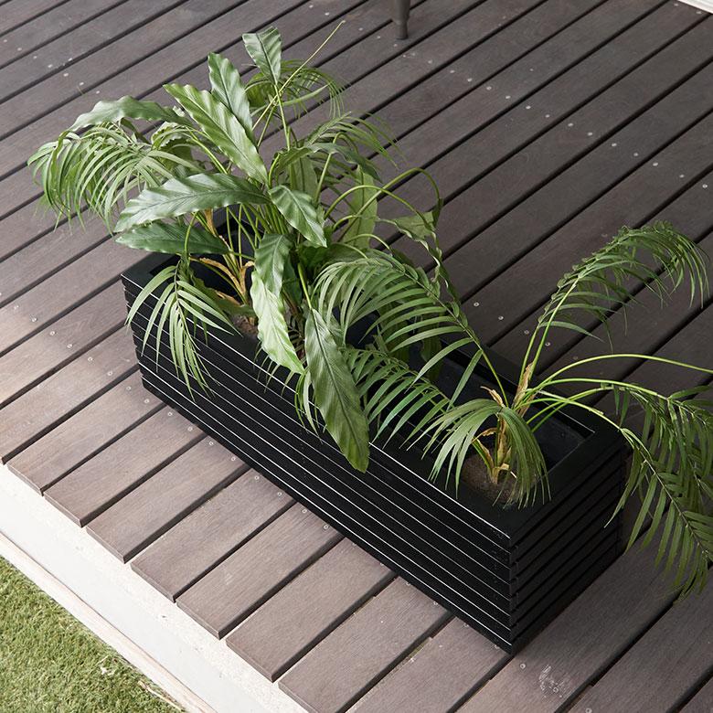 プランター カバー ボックス ウッド 天然 木 製 Lサイズ 5号用