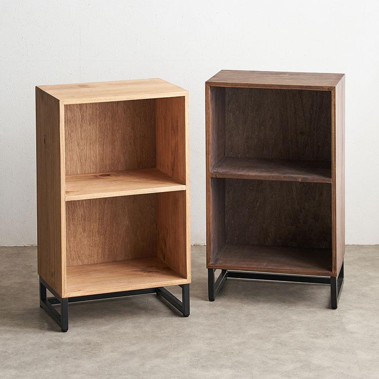 完成品 本棚 スリム 木製 2段 棚 ブック シェルフ ラック 書棚 雑誌 収納 本 収納棚 おしゃれ 低い おしゃれ 北欧 家具 インテリア 西海岸風 サーフ 51371 | ELEMENTS（インテリア） | 18