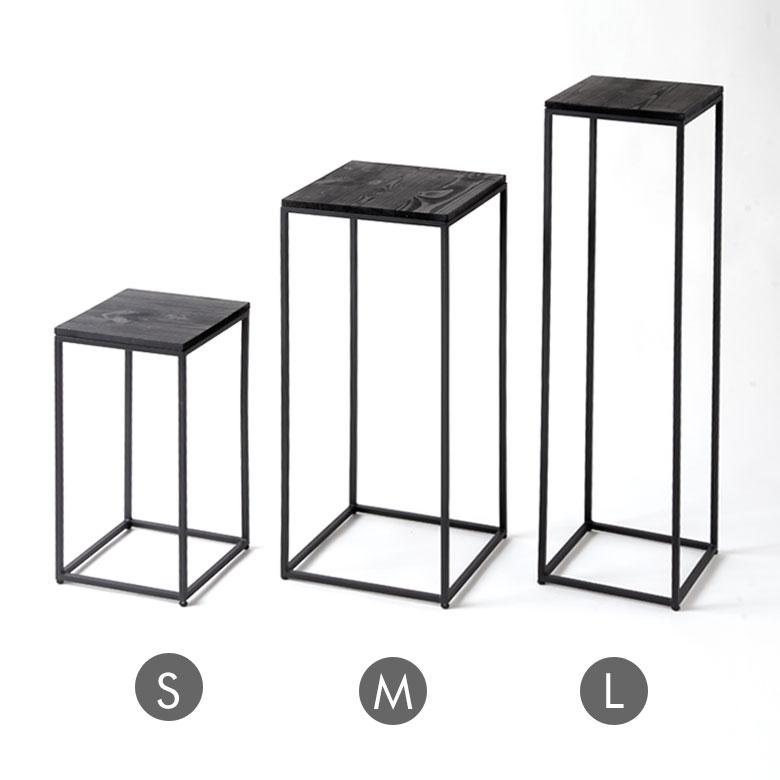 フラワー スタンド プランター 木製 アイアン Mサイズ 高さ 約 75cm シェルフ ラック テーブル 飾り棚 花台 ミニ アルコール おしゃれ 北欧 家具 西海岸 513 | ブランド登録なし | 16