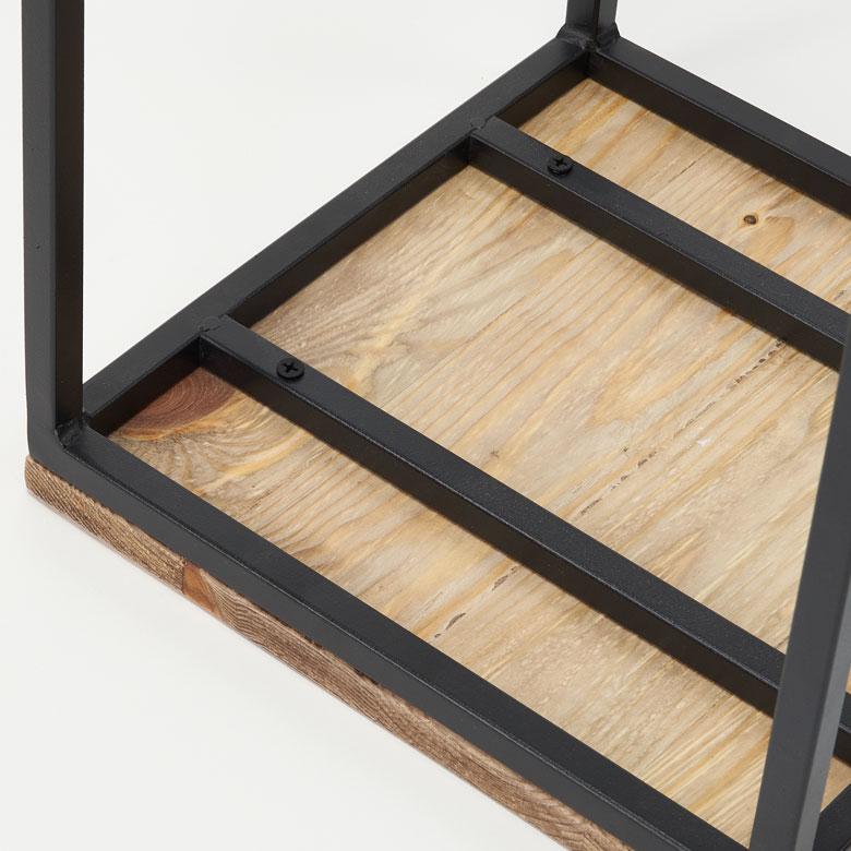 フラワー スタンド プランター 木製 アイアン Mサイズ 高さ 約 75cm シェルフ ラック テーブル 飾り棚 花台 ミニ アルコール おしゃれ 北欧 家具 西海岸 513 | ブランド登録なし | 19