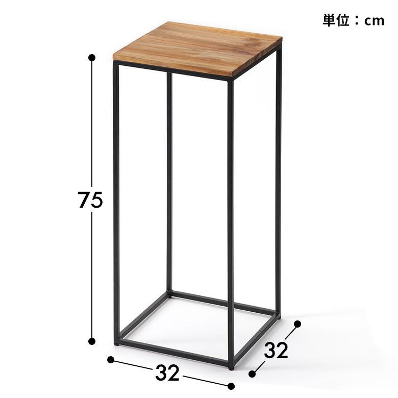 フラワー スタンド プランター 木製 アイアン Mサイズ 高さ 約 75cm シェルフ ラック テーブル 飾り棚 花台 ミニ アルコール おしゃれ 北欧 家具 西海岸 513 | ブランド登録なし | 20