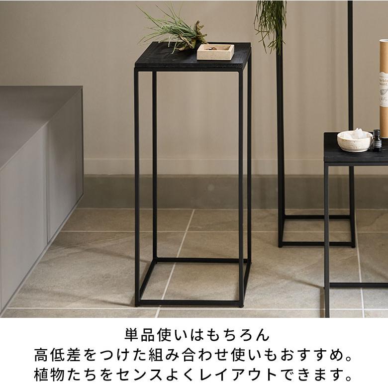 フラワー スタンド プランター 木製 アイアン Mサイズ 高さ 約 75cm シェルフ ラック テーブル 飾り棚 花台 ミニ アルコール おしゃれ 北欧 家具 西海岸 513 | ブランド登録なし | 06