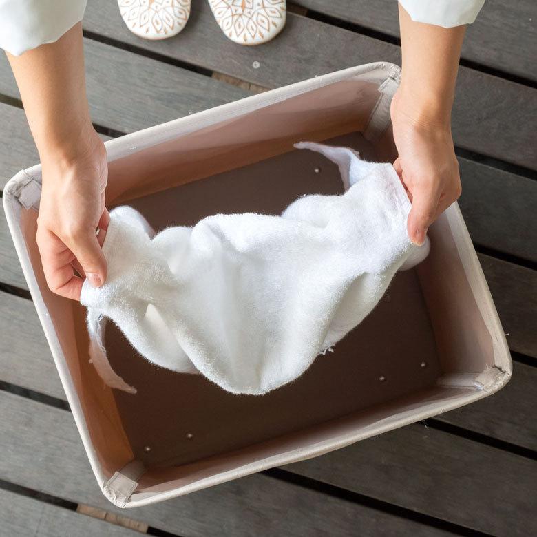 ランドリー バスケット ボックス ワゴン キャスター付き 脱衣 洗濯 かご  収納 洗濯物入れ 大容量  シンプル おしゃれ 北欧 ナチュラル 西海岸 60102 | ELEMENTS（インテリア） | 13