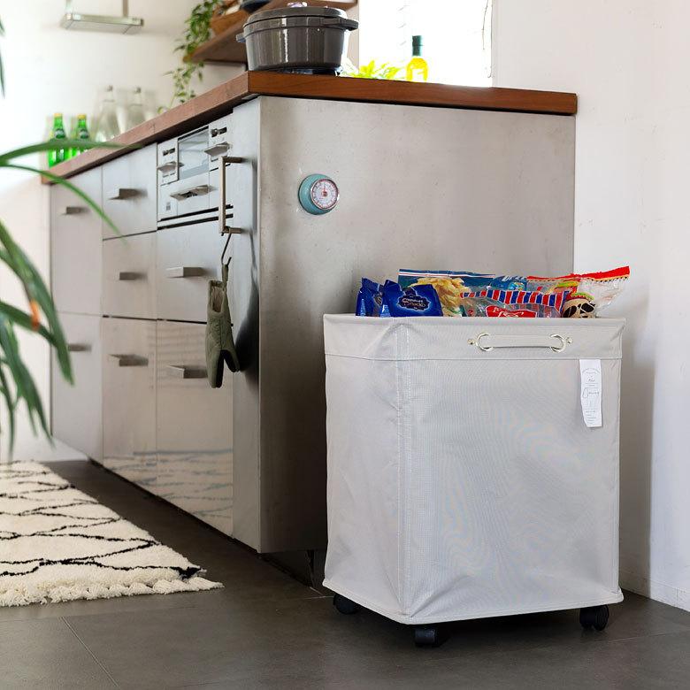 ランドリー バスケット ボックス ワゴン キャスター付き 脱衣 洗濯 かご  収納 洗濯物入れ 大容量  シンプル おしゃれ 北欧 ナチュラル 西海岸 60102 | ELEMENTS（インテリア） | 15