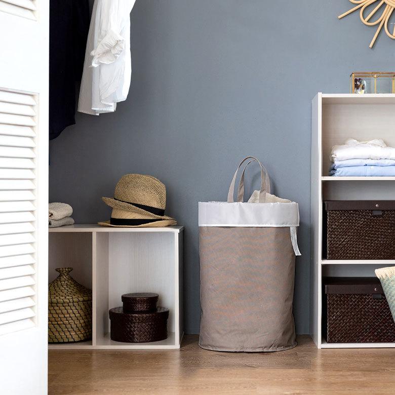 ランドリー バッグ バック バスケット バッグタイプ 脱衣 洗濯 かご  収納 洗濯物入れ 大容量  シンプル おしゃれ 北欧 ナチュラル 西海岸 60103 | ELEMENTS（インテリア） | 16