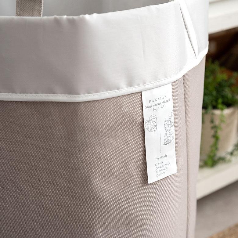 ランドリー バッグ バック バスケット バッグタイプ 脱衣 洗濯 かご  収納 洗濯物入れ 大容量  シンプル おしゃれ 北欧 ナチュラル 西海岸 60103 | ELEMENTS（インテリア） | 04